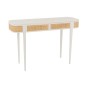 Consola de la gama Milo en madera blanca - natural de 120x40x81 cm