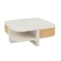 Table basse avec rangements gamme milo en bois blanc 85x85x36 cm Table basse avec rangements gamme milo en bois blanc 85x85x36 cm