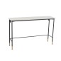 Consola de metal blanco de 120x30x76 cm