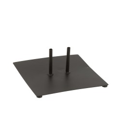 Socle en métal noir 30x30x11 cm