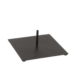Pied en métal noir 30x30x13 cm