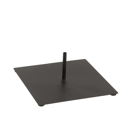 Pied en métal noir 30x30x13 cm