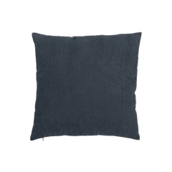 Coussin carré en velours gris bleu 45x45cm