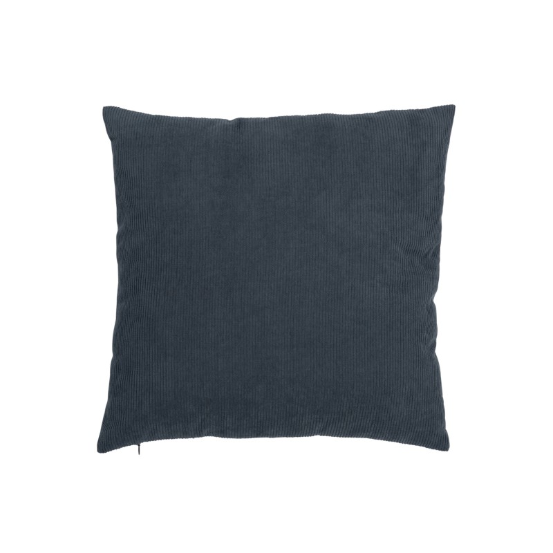 Almofada quadrada em veludo cinza azul 45x45cm