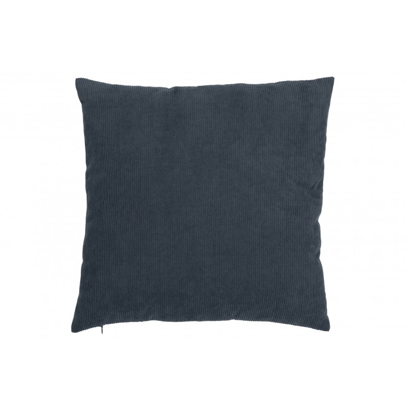 Coussin carré en velours gris bleu 45x45cm