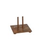 Base a doppia punta in metallo marrone 15x15x12 cm Base a doppia punta in metallo marrone 15x15x12 cm