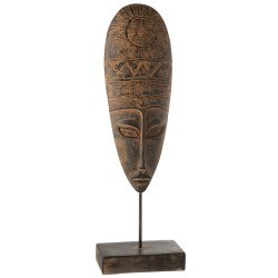 Statuette africaine en plastique marron 28x16x86 cm