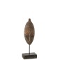 Statuette africaine en plastique marron 21x13x53 cm