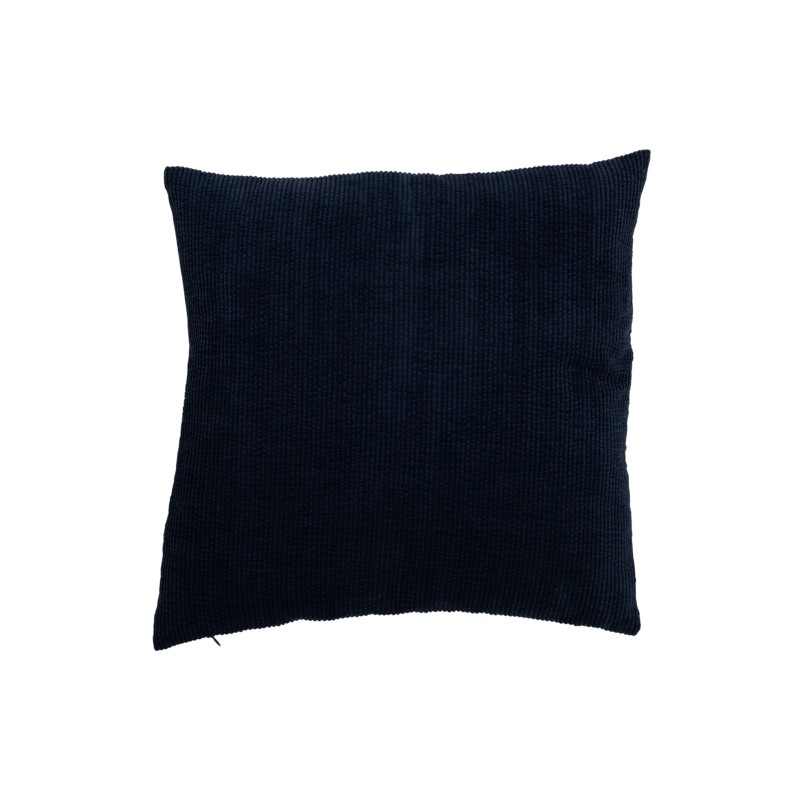 Coussin carré en velours marine 45x45cm