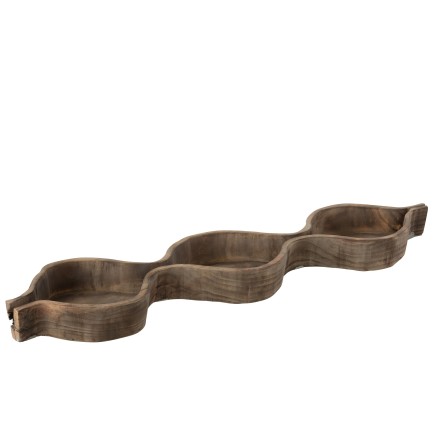 Plat en bois naturel 86x21x6 cm