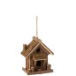 Nichoir en bois naturel 19x12x33 cm