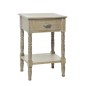Table de nuit carrée 1 tirroir en bois naturel 48x40x90 cm Table de nuit carrée 1 tirroir en bois naturel 48x40x90 cm