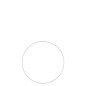 Objet déco cercle sur pied blanc en métal blanc 60x1x60 cm