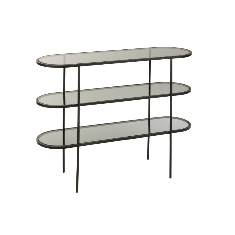 Etagère sur 3 niveaux en métal 100x30x80 cm