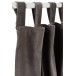 Rideau long en velours taupe 130x270cm