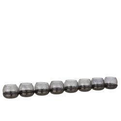 Fotóforos 8 bolas agrietadas de metal 71x9x8 cm