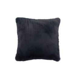 Coussin carré en polyester bleu 45x45cm