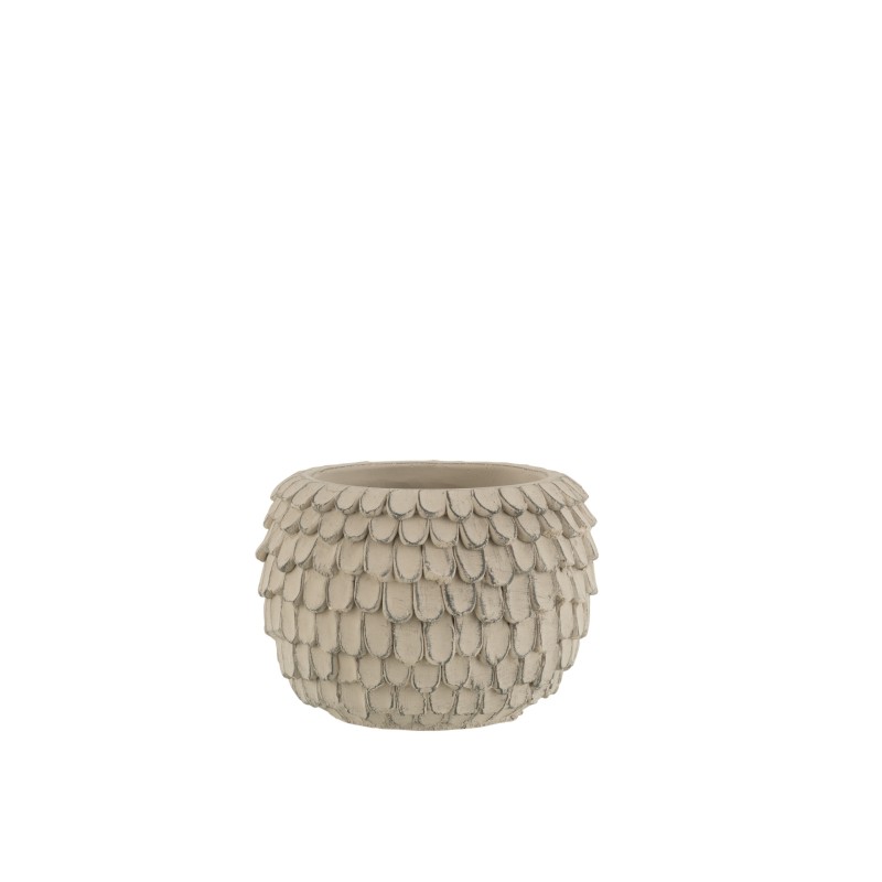 Macetero de cemento gris de 16x16x11 cm Macetero de cemento gris de 16x16x11 cm