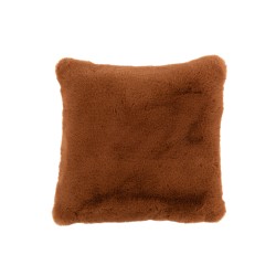 Cuscino quadrato in poliestere marrone 45x45cm