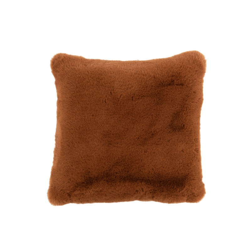 Cuscino quadrato in poliestere marrone 45x45cm Cuscino quadrato in poliestere marrone 45x45cm