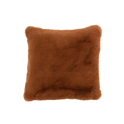 Cuscino quadrato in poliestere marrone 45x45cm