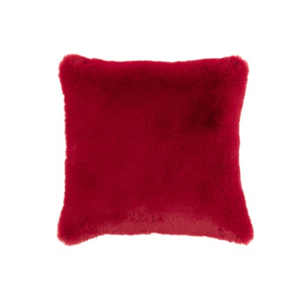 Cuscino quadrato in poliestere rosso 44x44cm