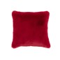 Cuscino quadrato in poliestere rosso 44x44cm Cuscino quadrato in poliestere rosso 44x44cm