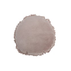 Cuscino rotondo in cotone rosa 47x47cm