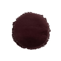 Cuscino rotondo in cotone color malva 47x47cm