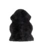 Tapis peau de mouton en textile gris 90x70x4 cm