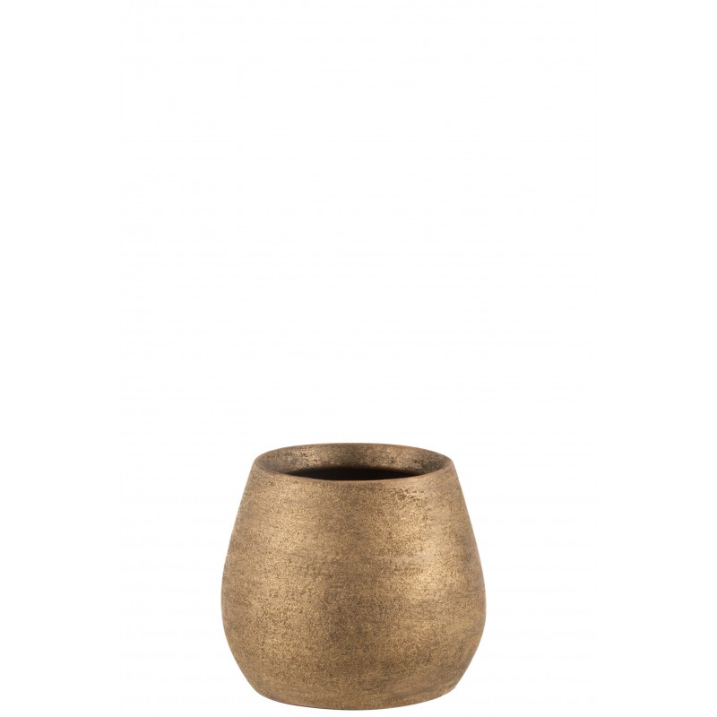 Cache-pot en céramique doré
