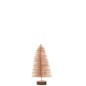 Sapin de Noël décoratif en plastique rose doré 14x14x30 cm
