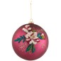 Bola decorativa de vidrio fucsia de 15x15x15 cm