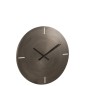 Reloj redondo de metal gris de 77x4x77 cm