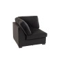 Fauteuil en bois noir 108x108x89 cm
