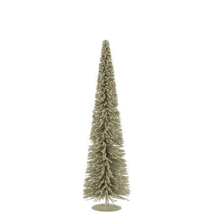 Árbol de Navidad de plástico verde de 27x27x101 cm