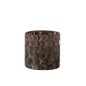Photophore en verre marron 16x16x16 cm