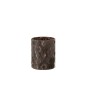 Photophore en verre marron 11x11x13 cm