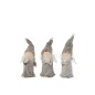 Set de 3 anges en résine gris 11x8x15 cm Set de 3 anges en résine gris 11x8x15 cm