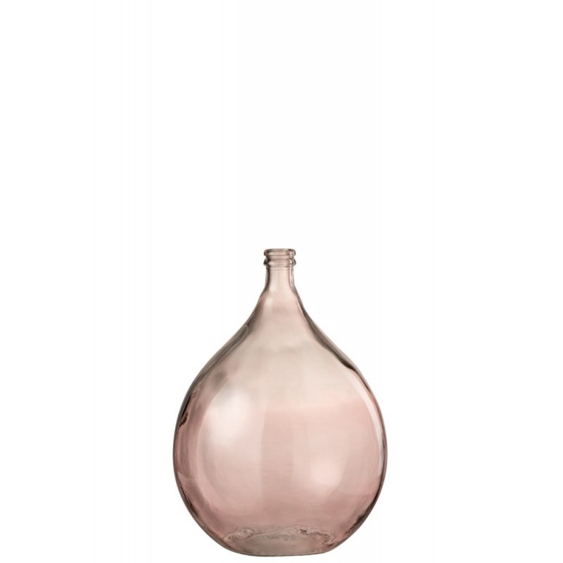 Vaso garrafa de vidro Salmão 40x40x56 cm Vaso garrafa de vidro Salmão 40x40x56 cm