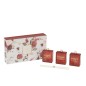 Boite de 3 huiles parfumées 50ml en parafinne rouge 23x5x14 cm Boite de 3 huiles parfumées 50ml en parafinne rouge 23x5x14 cm