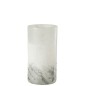 Vase cylindrique en verre blanc 15x15x28 cm Vase cylindrique en verre blanc 15x15x28 cm