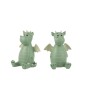 2 serre-livres dragon en résine vert menthe 13x9x15.5 cm