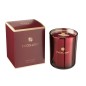 Vela perfumada de 80 horas en vidrio rojo de 11x11x15 cm
