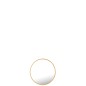 Espelho redondo em metal dourado 50x50x2 cm Espelho redondo em metal dourado 50x50x2 cm