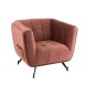 Sillón de madera rosa 90x82x76 cm
