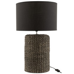 Lampe de chevet en ciment gris 42x42x68 cm