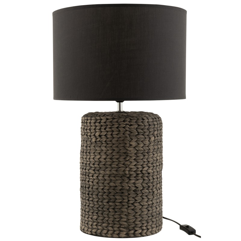 Lampe de chevet en ciment gris 42x42x68 cm