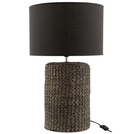 Lampada da comodino in cemento grigio 42x42x68 cm