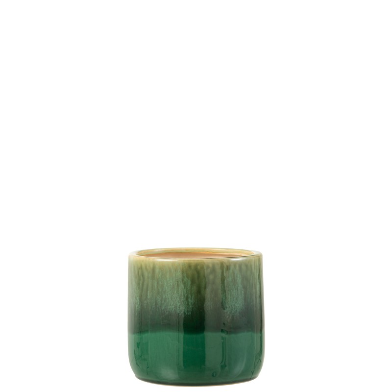 Cache-pot en céramique verte Cache-pot en céramique verte